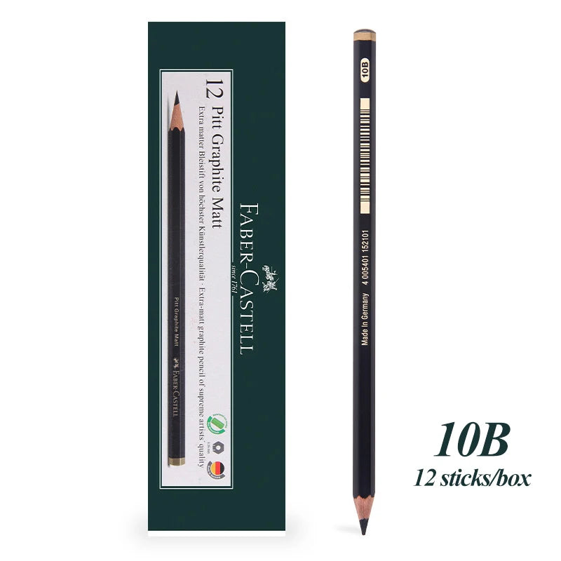 Faber-Castell 8/12pcs Set Matte Sketch Pencil Art Graphite For Sketch Black Lead Writing Drawing Graphite Pencils Supplies