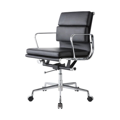 High Low Back Leather Furniture Genuine Leather Office Chair Alloy Base Black White Brown Furniture Sets WRXYH 