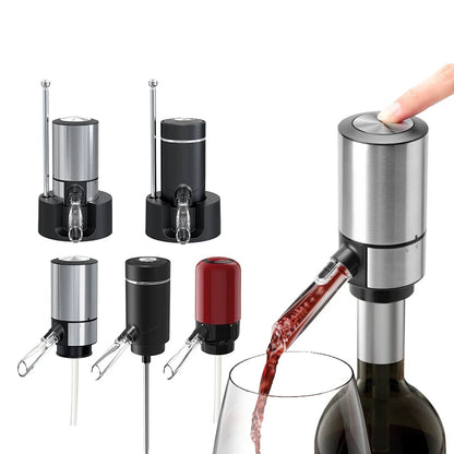 Decantador eléctrico USB Decantador eléctrico inteligente de vino tinto Decantador eléctrico neumático fácil de limpiar Dispensador de vino creativo