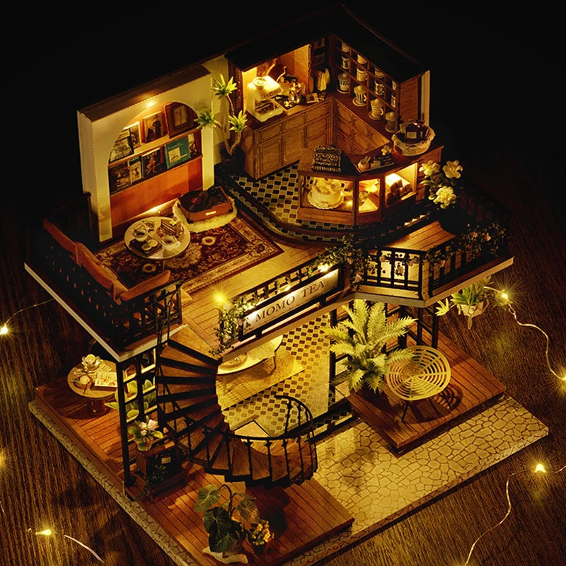 Doll House Handmade 3D Puzzle Making Building Model Kit Production And Assembly Room Toys Wooden Crafts DollHouse Birthday Gifts