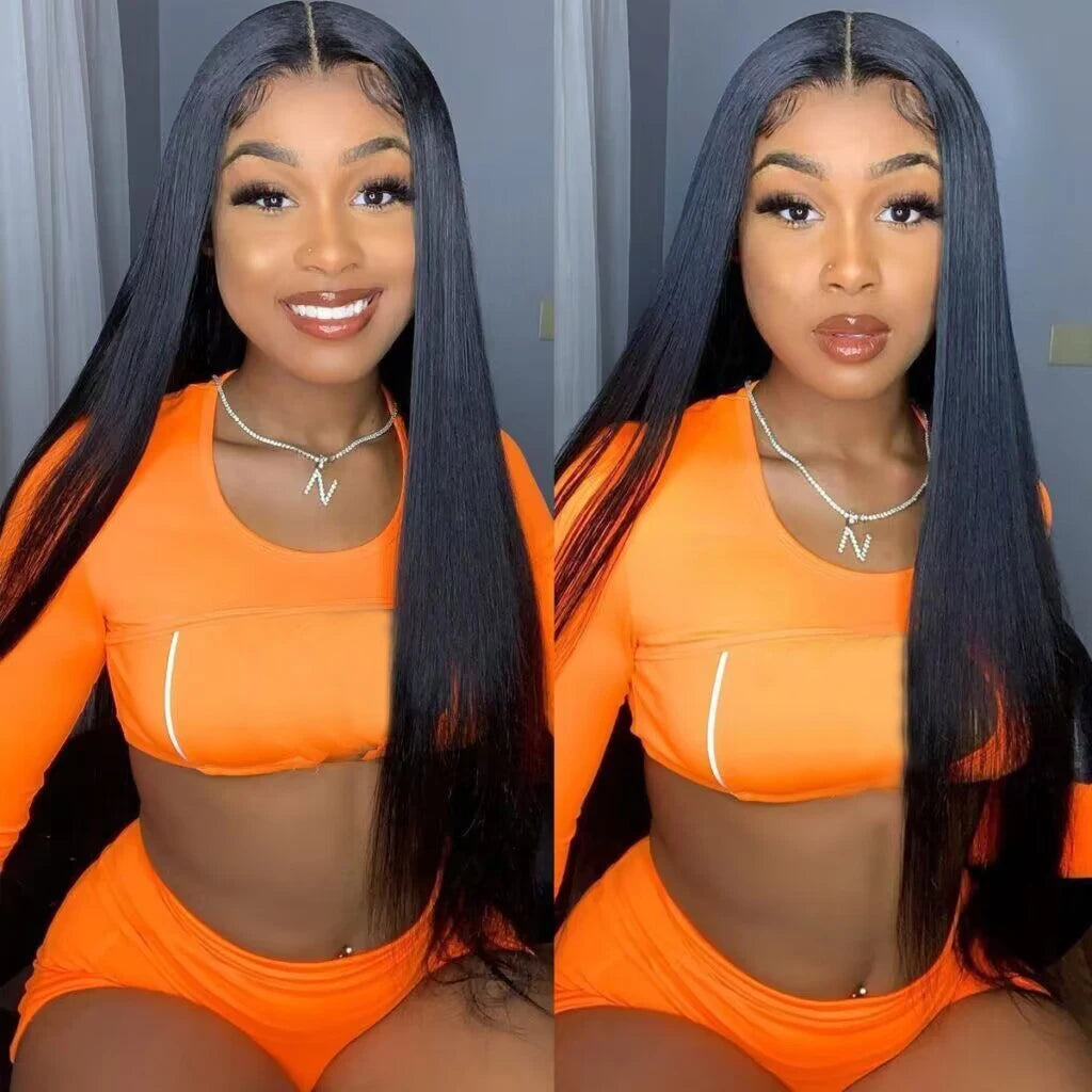 HD Lace Front Human Hair Wigs Straight 13x4 13x6 Transparent Lace Frontal Human Hair Wigs Pre-Plucked HD Lace Wigs For Women