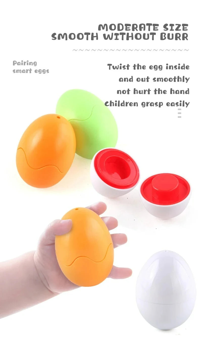 Eggs Screws 3D Puzzle Montessori Learning Education Math Toys Kids Shape Match Smart Game For Children Educational Easter Gifts