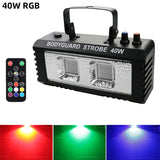 ALIEN RGB White DJ Disco Strobe Lights 40W 60W 80W 100W Remote Control Sound Flash Party Wedding Holiday Stage Lighting Effect