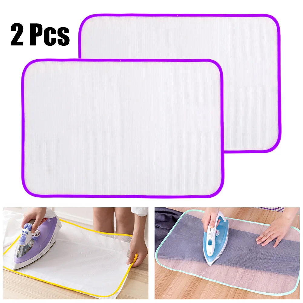 Tampas De Tábua De Engomar Resistente Ao Calor, Pano Proteja O Vestuário, Roupas De Ferro, Almofada De Isolamento Protetora, 2Pcs
