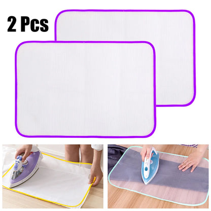 Tampas De Tábua De Engomar Resistente Ao Calor, Pano Proteja O Vestuário, Roupas De Ferro, Almofada De Isolamento Protetora, 2Pcs