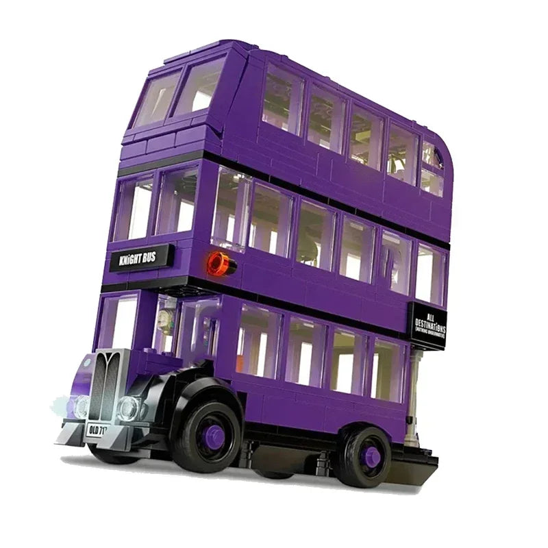 Hospital Wing Anime Book Train Building Block Magic Book Knight Bus Quidditch 12 Grimmauld Place Brick Toys for Gifts