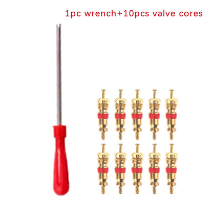 Tire Valve Core Removal Tools Wrench Plastic Handle Bike Screwdriver Wrench Core Tire Repair Hand Tool for Car Bicycle Motorcycl