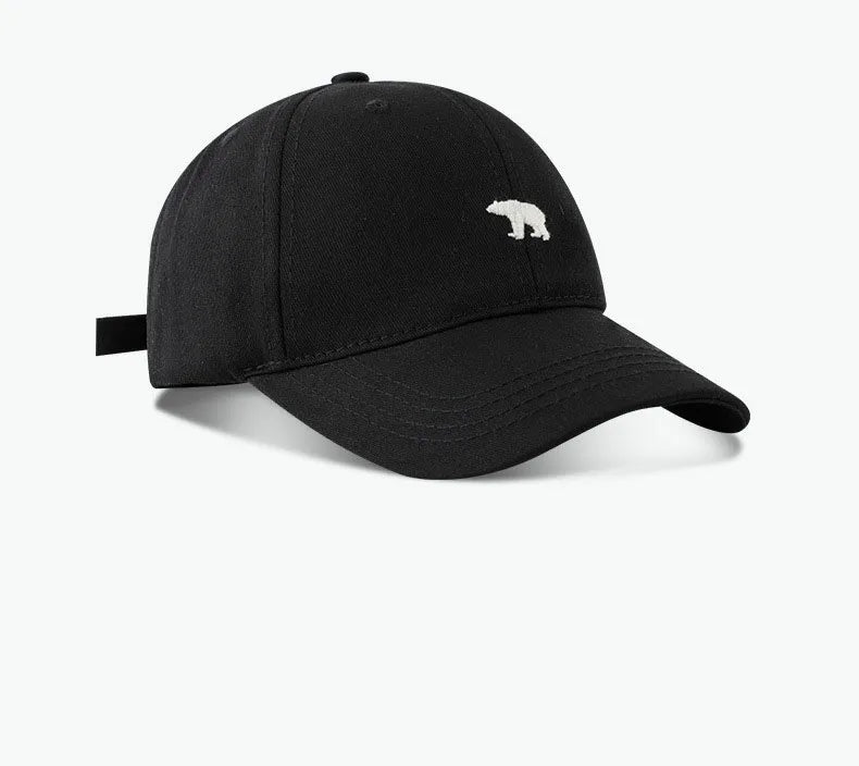 Stylish Bear Embroidered Baseball Cap Sun Protective Breathable Adjustable Ideal Casual Hat Men Women Unisex Baseball Cap