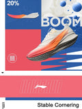 Li-Ning Men's RED HARE 8 PRO Racing Running Shoes BOOM Cushion LN DWR Water Repellent Breathable LiNing Wearable Sneaker ARPV015