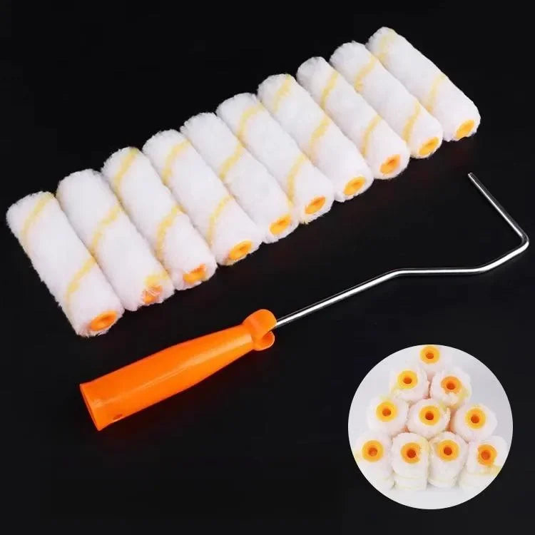 4 Inch Paint Roller Cover Rollers Brush for Painting Cabinet Home Tool Kit Proffesional DIY Wall Corner Ceilings Painting Brush