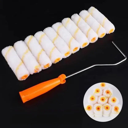4 Inch Paint Roller Cover Rollers Brush for Painting Cabinet Home Tool Kit Proffesional DIY Wall Corner Ceilings Painting Brush