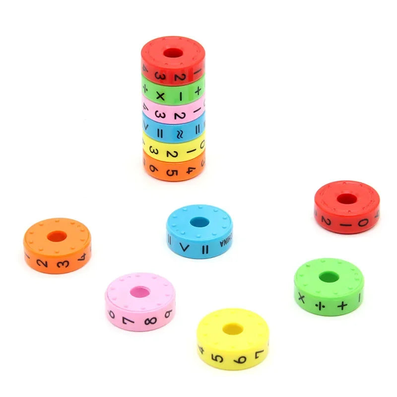 Children's Creative Magnetic Math Tesseract Toy Arithmetic Intelligence Early Education Toys Add Subtract Multiply Divide Toy