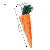 Hamster Rabbit Chew Toy Bite Grind Teeth Toys Corn Carrot Woven Balls for Tooth Cleaning Radish Molar Toys Cat Pet Supplies 1pc