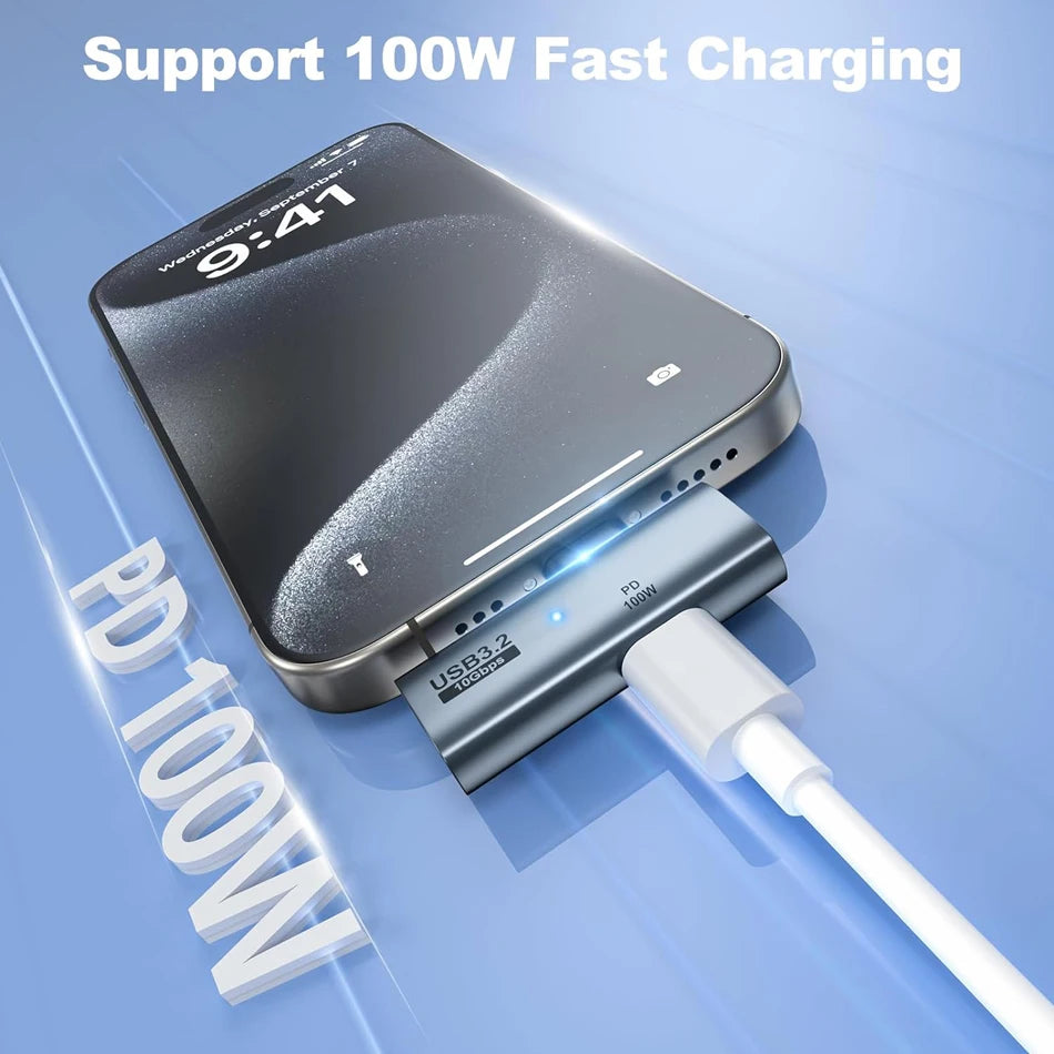 USB C OTG Mobilephone Adapter 2 in 1 Type C to USB3.2 Adapter with PD Charge Port for Samsung Huawei Xiaomi iPhone Laptop Tablet