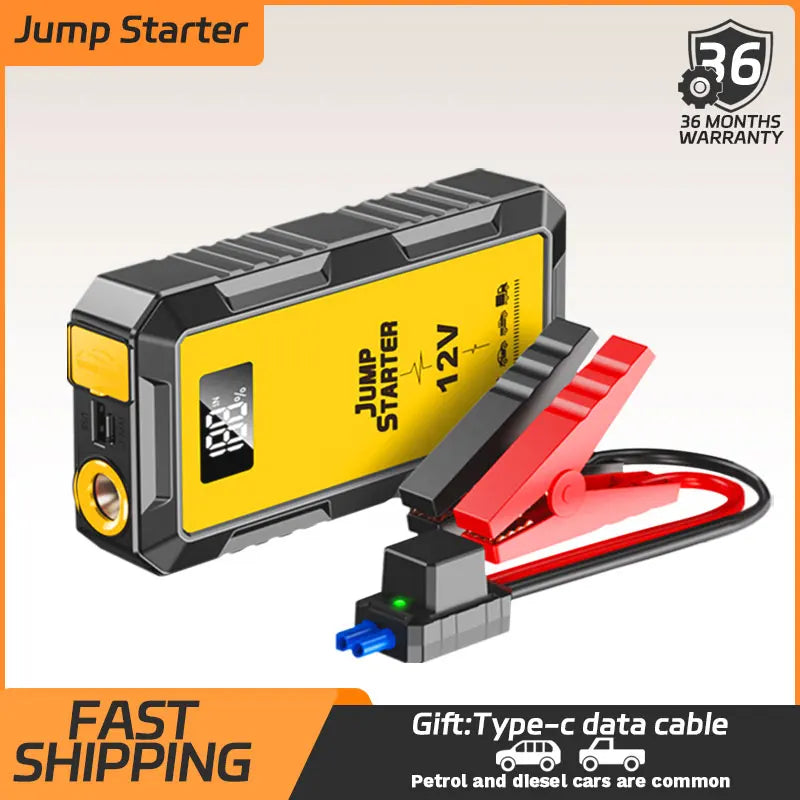 Power Bank 4000A Jump Starter Portable Charger Car Booster 12V Auto Starting Device Emergency Car Battery Starter