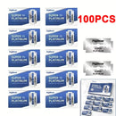 100PCS/10PCS Stainless Steel Double Edge Safety Razor Blades Professional Men's Barber Shave Hair Removal Tool