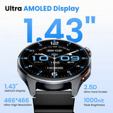 HAYLOU Watch 4S(HF012) GPS Smartwatch 1.43” HD AMOLED 5 Satellite GPS Positioning 120+ Workout Modes Sport Fitness Smart Watch