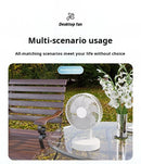 Xiaomi Youpin Fan Small White Desktop Timer Mute With Four-speed Adjustable Portable Fan Recharging Models Detachable Desk fan