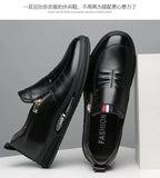 Casual Leather Shoes Men Loafers Trend Brand Business Shoes Autumn Slip-on Flat Men's Sneakers Comfortable Moccasins Zapatos Hombre