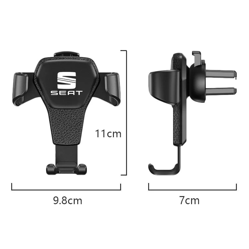 Gravity Car Phone Holder Air Vent GPS Stand Accessories For Seat Ibiza 6l 6J Leon Mk3 mk2 5F Cupra Alhambra Ateca Arona Tarraco