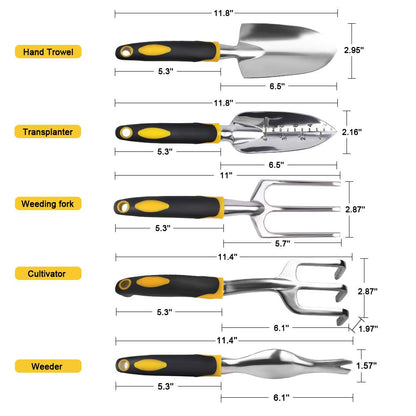 Garden Tool Hand Trowel,Rake,Cultivator,Weeder Tools With Ergonomic Handle,Garden Lawn Farmland Transplant Gardening Bonsai Tool