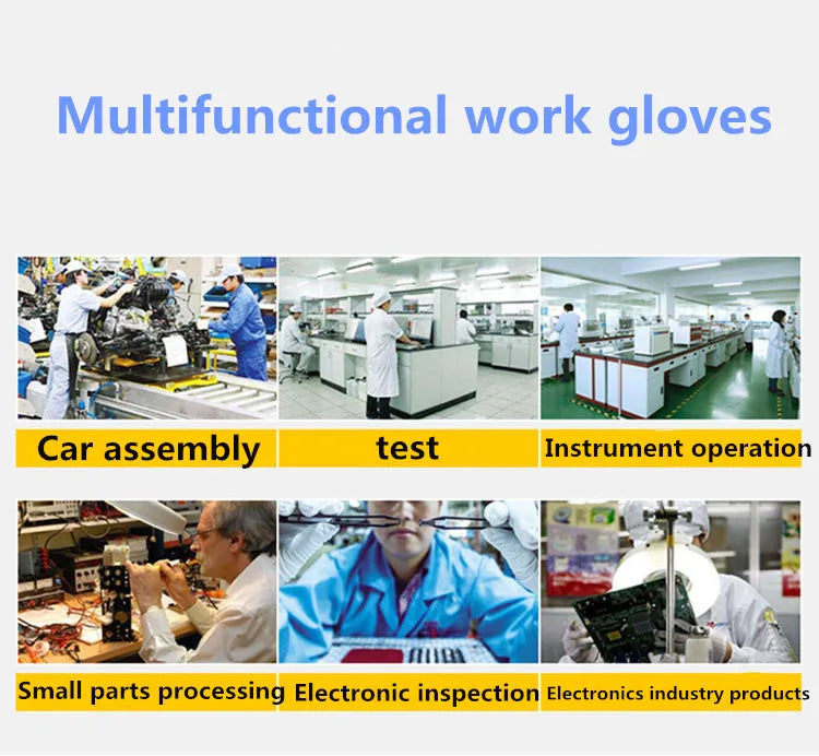 12-36 pairs of nitrile safety coated work gloves, PU gloves and palm coated mechanical work gloves, obtained CE EN388