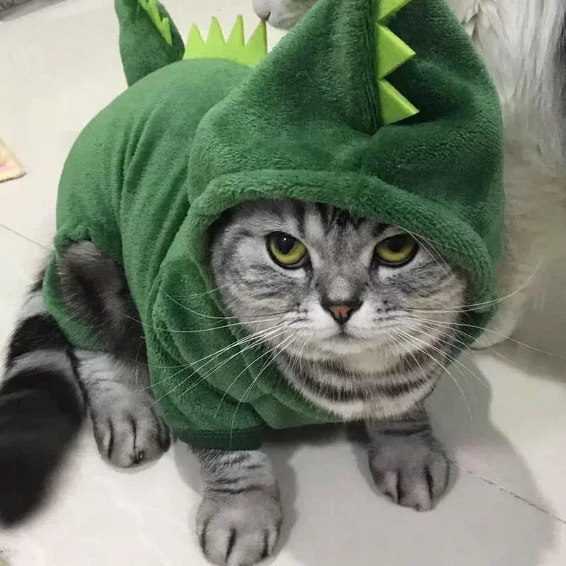 Cute Animal Dog Cat Costume Small Dogs Cat Winter Warm Pet Jumpsuit Pajama for Yorkies Poodle Overalls Puppy Mascotas Clothes