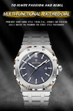BINBOND Sturdy Stainless Steel Strap Quartz Wristwatches for Men Luxury Luminous Waterproof Auto Date Accurate Men's Watch Reloj