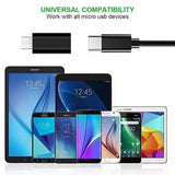 10-1Pcs Micro USB Female To Type C Male Adapter OTG Converter Micro-B To USB-C Connector Phone Charger Cable Adapter For Samsung