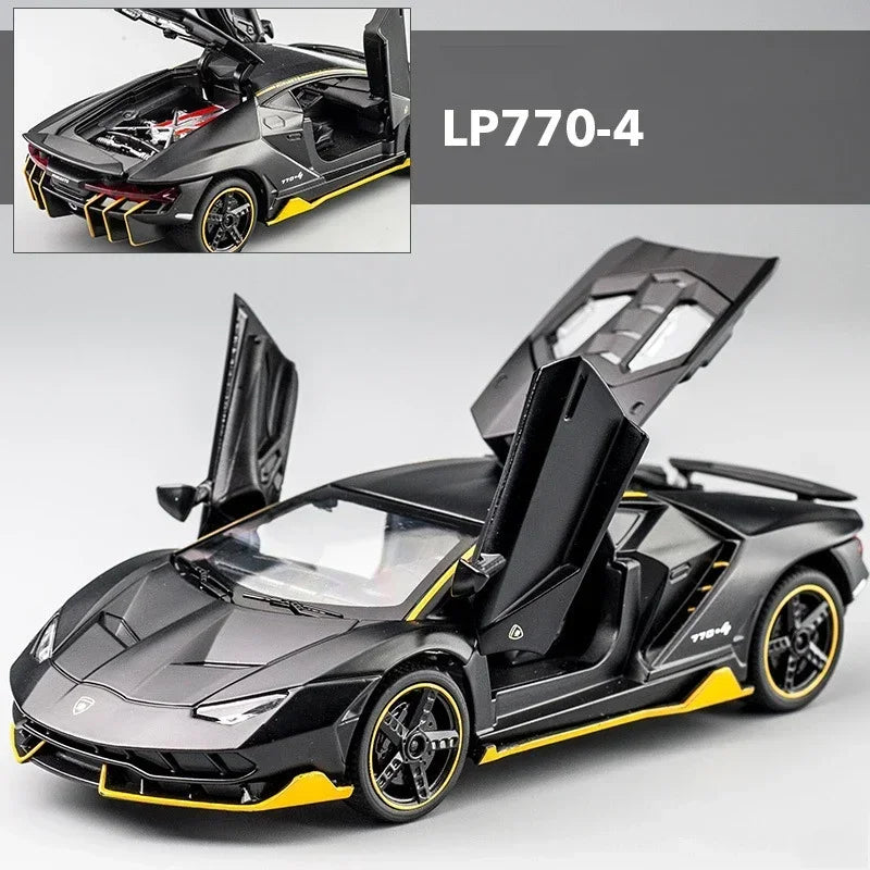 1:32 Lamborghinis LP770 LP750 Car Alloy Sports Car Model Diecast Sound Super Racing Lifting Tail Hot Car Wheel For Children Gift