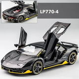 1:32 Lamborghinis LP770 LP750 Car Alloy Sports Car Model Diecast Sound Super Racing Lifting Tail Hot Car Wheel For Children Gift