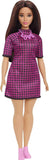Original Mattel Barbie Fashionistas Doll Floral Dress with Sweet Casual Clothes and Accessories Toys for Girls Collection Gift