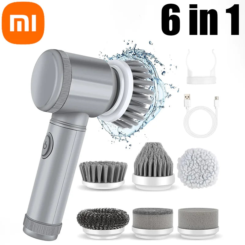 Cepillo eléctrico Xiaomi MIJIA para limpieza de baño con 5 cabezales reemplazables.