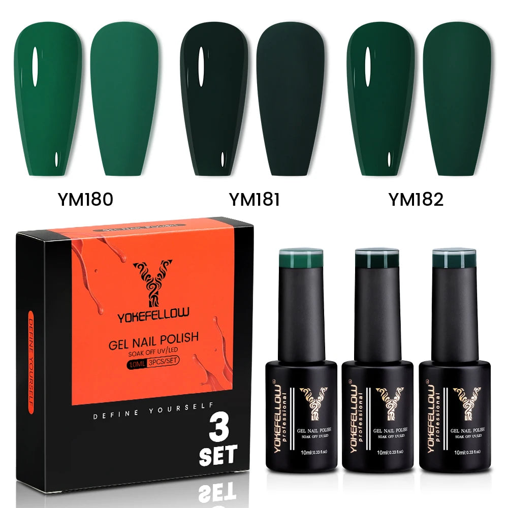 NEW YOKEFELLOW 10ml Crystal Jelly Nude Red Pink Gel Nail Polish Transparent Semi-permanent UV Gel Nail Art Soak Off Gel Varnish