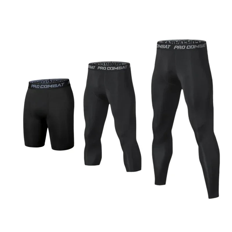 Pantalones de compresión para hombre, mallas frescas y secas, mallas deportivas para correr, pantalones cortos deportivos para entrenamiento