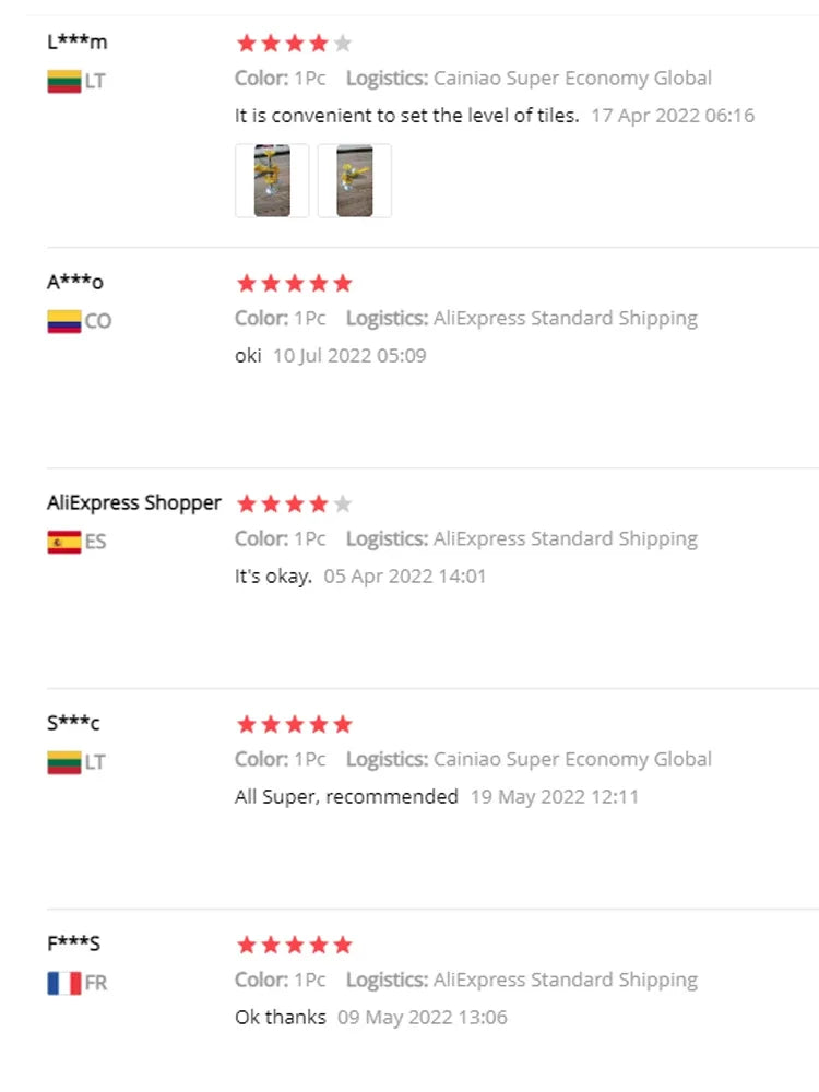 1-6PCS Tile Height Adjustment Wall Tile Ceramic Height Locator Adjustment for Tile Fixing Leveling System Hand Construction Tool