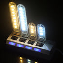 5pcs Portable USB Strip Light Mini Led Night Lights USB Plug Book Lamp Room Emergency Lighting for Power Bank Computer