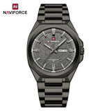 New Style NAVIFORCE Men's Wrist Watch 3ATM Waterproof Stainless Steel Band Luminous Pointer Display Luxury Boys Watches Gifts
