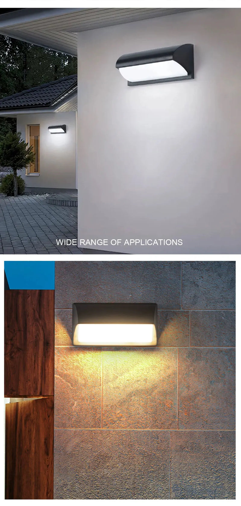 Led Outdoor Wall Light Waterproof IP66 Motion Sensor Led Outdoor Lighting Porch Lights Balcony Garden Lights Outdoor Wall Lamp