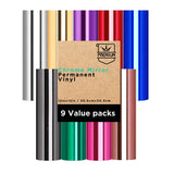 Permanent Adhesive Vinyl for Cricut Machine, Mirror Vinyl Sheets for Decoration, 12in x 12in 
