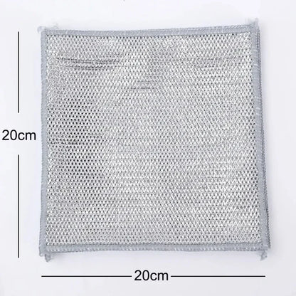 1-20 paños de limpieza mágicos de alambre de acero metálico de doble cara gruesos para cocina, vajilla, ollas, toallas, herramientas de limpieza