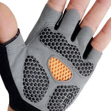 Men Women Gym Gloves Weightlifting Fitness Training Non Slip Palm Protector Breathable Fingerless Bike Bicycle Cycling Gloves