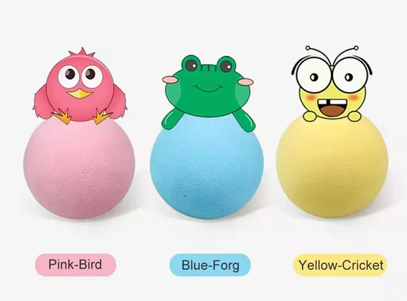 Juguetes inteligentes para gatos, pelota interactiva de peluche, juguete eléctrico de entrenamiento con hierba gatera, juguete con sonido táctil para gatitos, producto para mascotas, juguete con chirrido, pelota, suministros para gatos