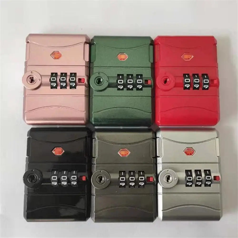 TSA Customs Password Lock Multi-purpose 3-digit Combination Lock For Travel Luggage Suitcase Anti-Theft Code Durable Padlock