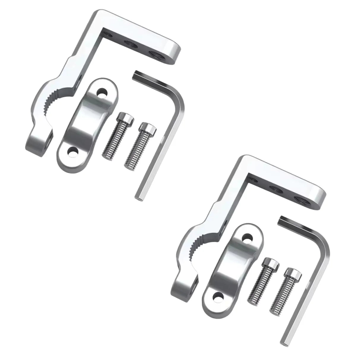 1/2pcs Car & Motorcycle Headlight Clip Bracket Kit, Universal for Truck, Car, ATV, Motorcycle LED Work Light Pole Installation