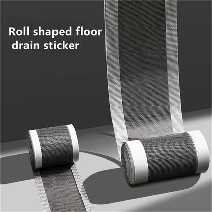 Recogedor de pelos autoadhesivo para desagüe de ducha, cortable, malla desechable, para fregadero de cocina y baño
