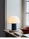 Mushroom Table Lamp Warm Color Night Light USB Rechargeable LED Touch Desk Light Piano Coating Surface Love Gift Lamp