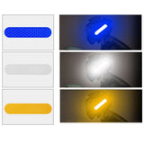 Helmet Warning Reflective Stickers Night Safety Driving Accessories Fluorescent Decorative Stickers Bicycle Motorcycle Car Decal