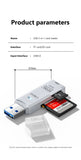USB 3.0 Card Reader Micro SD TF Memory Card Reading Adapter High Speed ​​2 IN 1 Card Reader For Phone PC Laptop Accessories U disk