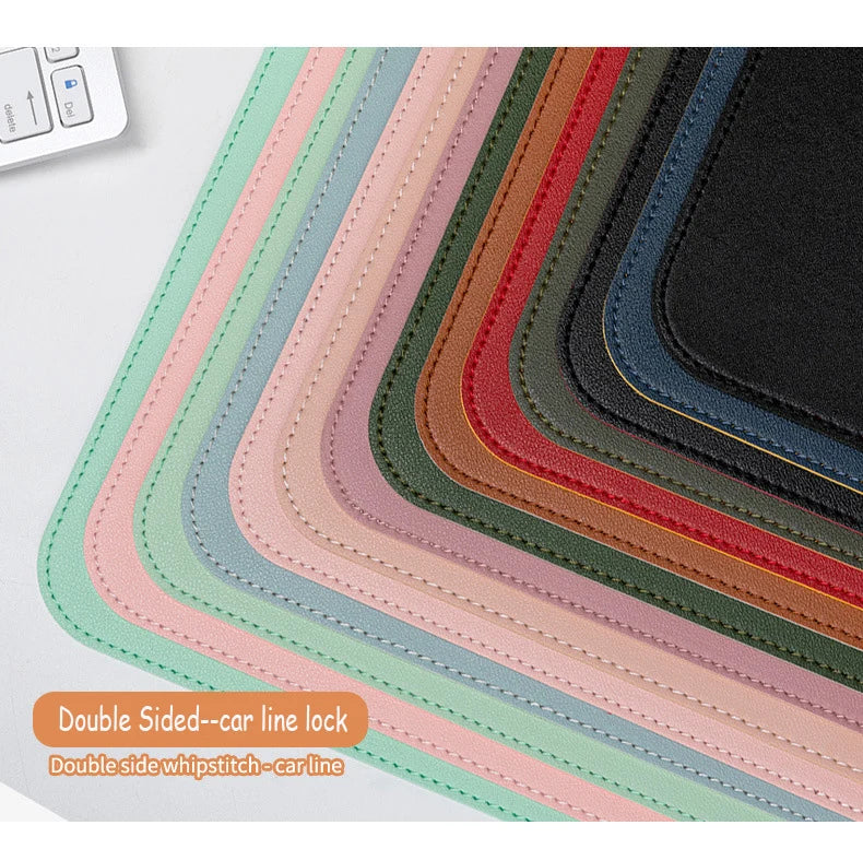 Alfombrilla protectora de escritorio de oficina de gran tamaño de PU, impermeable, para ratón, teclado de escritorio, alfombrilla de ratón para juegos, accesorios para PC